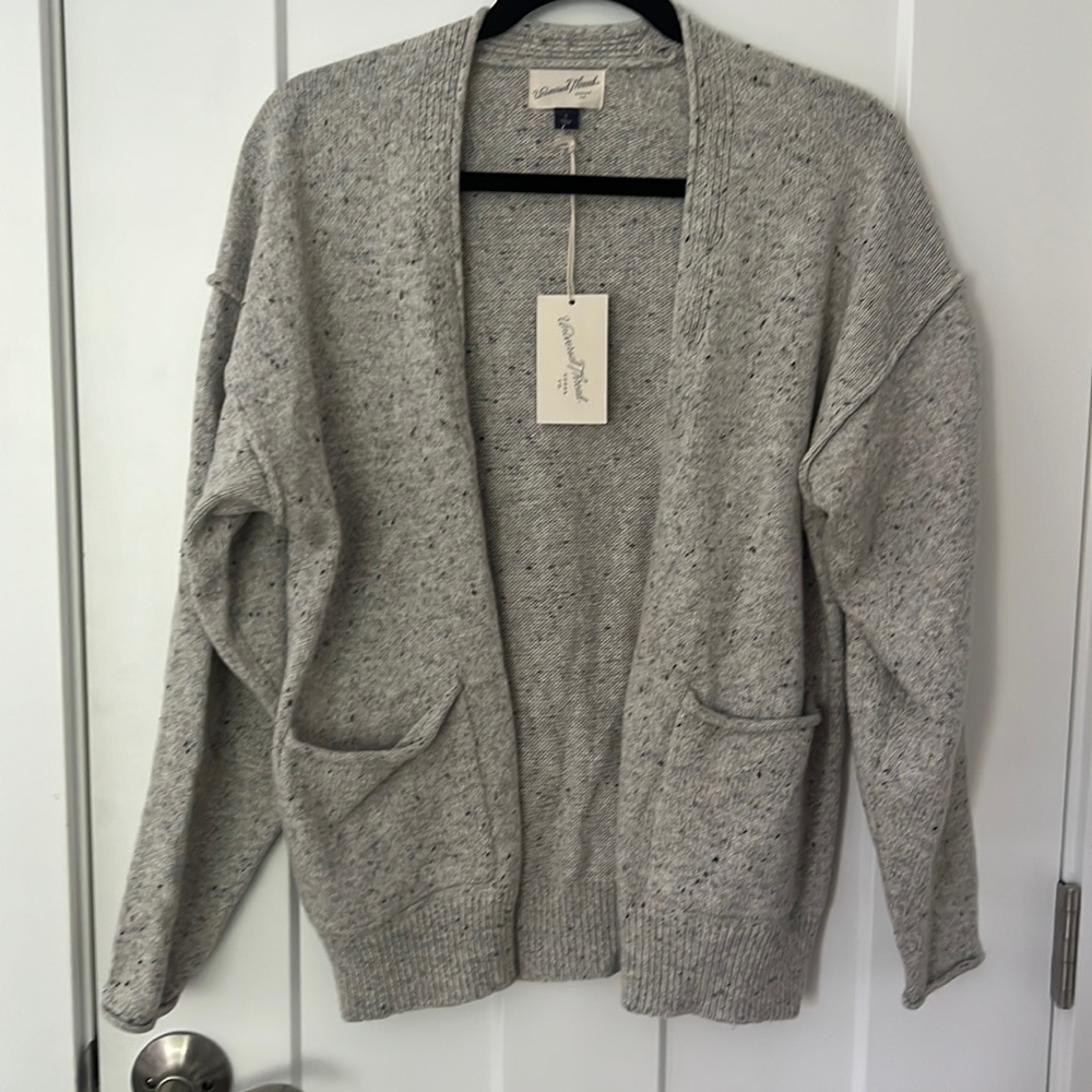 NWT Grey Knit Cardigan